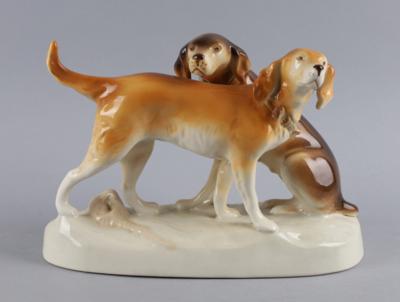 Hundegruppe, Royal Dux, - Antiquariato