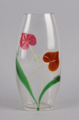 Vase mit Floraldekor, Gräflich Harrachsche Glashütte, Neuwelt, um 1904 - Antiquitäten