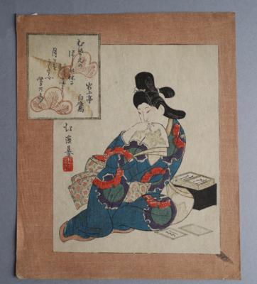Totoya Hokkei (1780-1850) Meiji-Nachschnitt - Works of Art