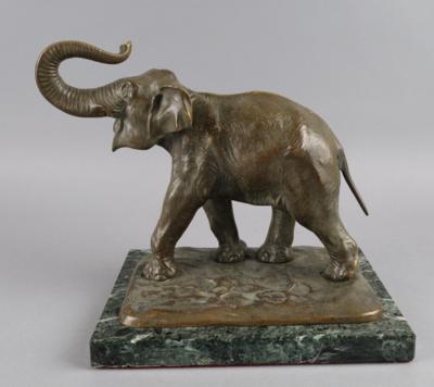 Bronze Elefant, - Antiquitäten