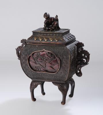 Bronze Koro, Japan, Meiji Periode, - Antiquitäten