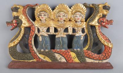 "Balinesische Tänzerinnen" - dekoratives Relief, 20. Jh., - Antiquariato