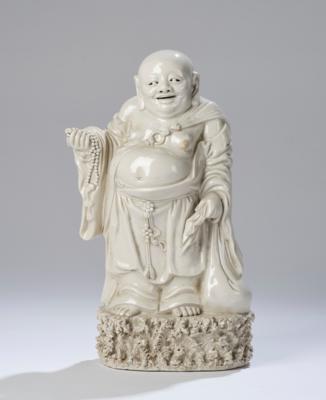 Blanc de Chine Figur des Budai, China, Dehua, Qing Dynastie, - Antiquariato