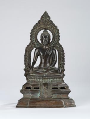 Buddha Maravijaya, Thailand, Anf. 20. Jh., - Antiquariato