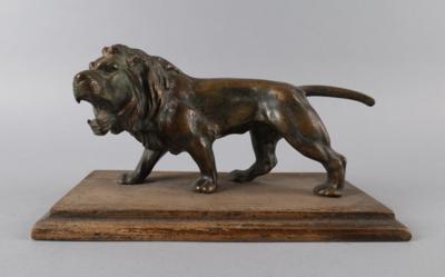 Brüllender Löwe, Bronze, - Antiquariato