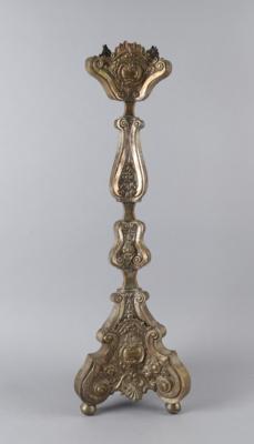 Kerzenleuchter, Metall versilbert, 19. Jh., - Works of Art