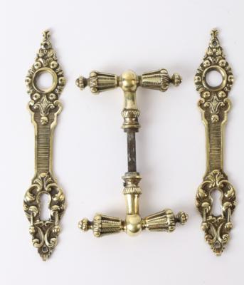 Set von Türgriffen und Beschlägen, - Antiquariato