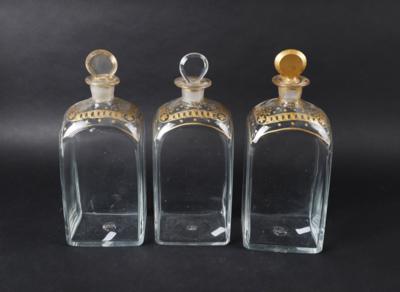 3 Flaschen, Anf. 19. Jh., - Antiquariato