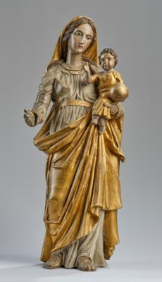 Madonna mit Kind, alpenländisch 19. Jh., - Antiquitäten