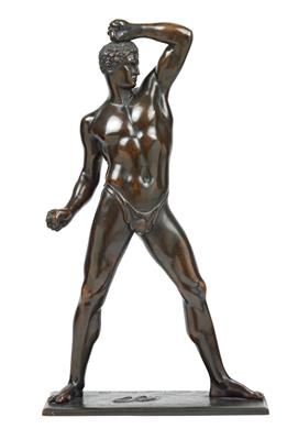 A figure of an athlete in the manner of antiquity, - Orologi, arte asiatica, metalli lavorati, fayence, arte popolare, sculture
