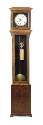 A Biedermeier longcase clock with one year power reserve - Clocks, Asian Art, Metalwork, Faience, Folk Art, Sculpture