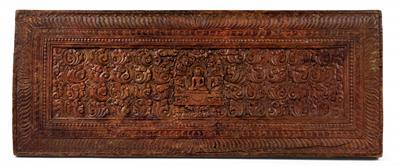 Buchdeckel, Tibet, 17./18. Jh. - Uhren, Metallarbeiten, Asiatika, Fayencen, Skulpturen, Volkskunst