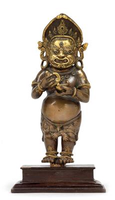 Mahakala, Tibet, 17./18. Jh. - Uhren, Metallarbeiten, Asiatika, Fayencen, Skulpturen, Volkskunst