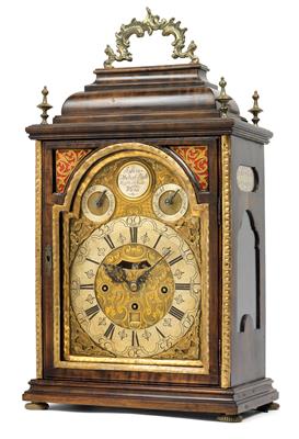 Wiener Barock Stockuhr mit Carillon - Uhren, Metallarbeiten, Asiatika, Fayencen, Skulpturen, Volkskunst
