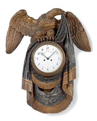 An Empire Period eagle clock from Vienna - Orologi, arte asiatica, metalli lavorati, fayence, arte popolare, sculture
