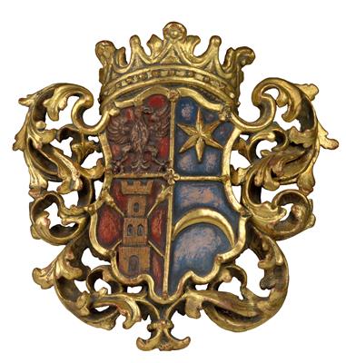A Baroque coat-of-arms, - Antiques