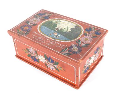 A wooden box, Viechtau, - Antiques