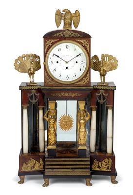 An Empire commode clock with musical mechanism - Antiques