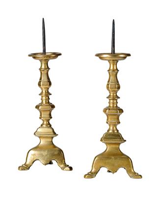 A Pair of Candleholders, - Works of Art - Part 1