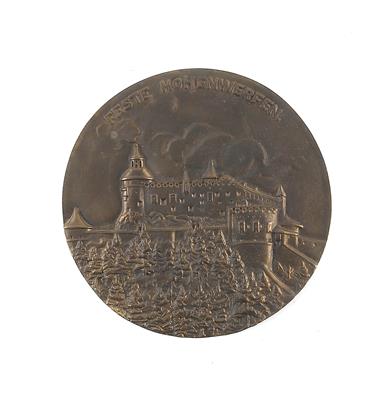 Bronzerelief der Feste Hohenwerfen, - Antiques