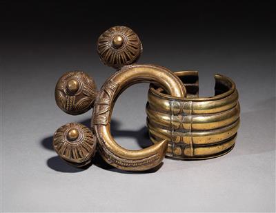 2 Ngere/Baoule Bracelets/Foot Rings, Ivory Coast. - Tribal Art