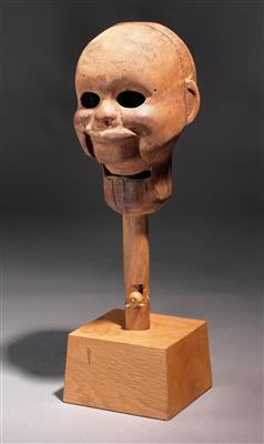 Old ventriloquists head. Northern America. - Tribal Art