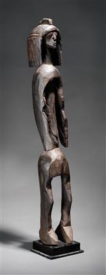A large and archaic Mumuye figure, 75 cm high. - Tribal Art