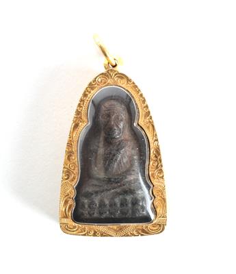 Buddhistisches Amulett, - Asiatische und islamische Kunst