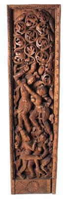 Indisches Holzrelief, - Antiques