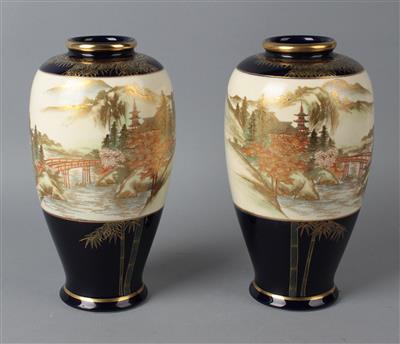 Paar Satsuma Vasen, - Antiques