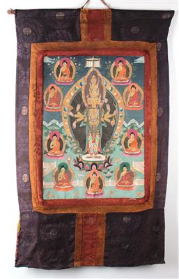 Thangka des Avalokiteshvara, - Antiques