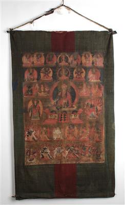 Thangka des Padmasambhava, - Asiatische Kunst