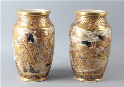 Paar Satsuma Vasen, - Works of Art