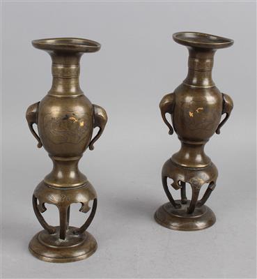 Paar Vasen, - Antiquariato