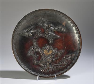 A Bronze Plate, Japan, Meiji Period (1868-1912), - Arte Asiatica