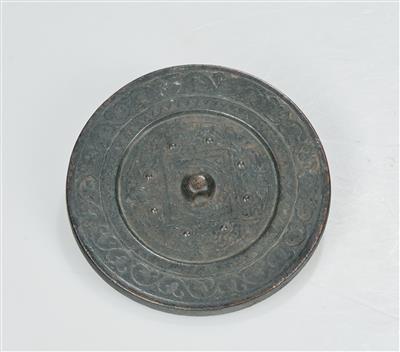 Bronzespiegel, China, Qing Dynastie, - Asian Art