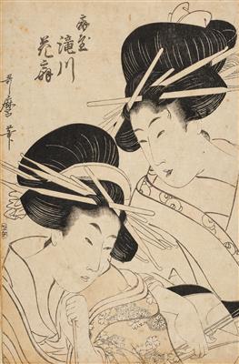 Kitagawa Utamaro (1753-1806) zugeschrieben, - Asiatische Kunst