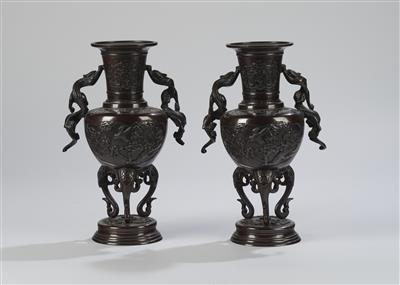 Paar Vasen, Japan, Meiji Zeit, - Asian Art