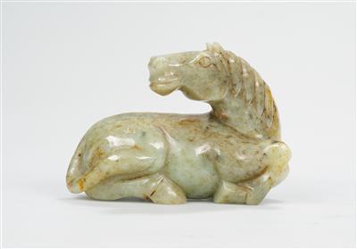 Rastendes Jadepferd, China, - Asian Art