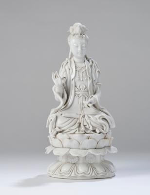Blanc de Chine Figur des Guanyin, China, Dehua, - Asiatische Kunst