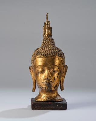 Buddha Kopf, Thailand, Rattanakosin, 18./19. Jh., - Asijské umění