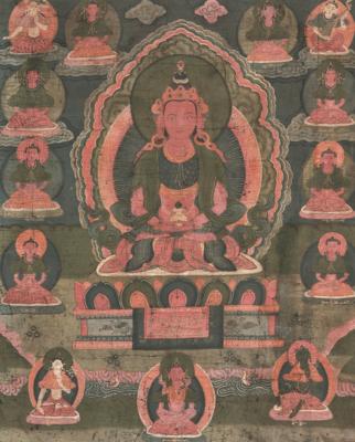 Thangka des Amitayus, Tibet, 19. Jh., - Asian Art