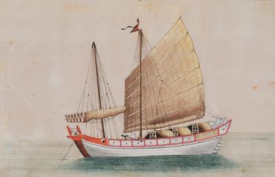 Chinesisches Segelschiff, China um 1900, - Asian Art