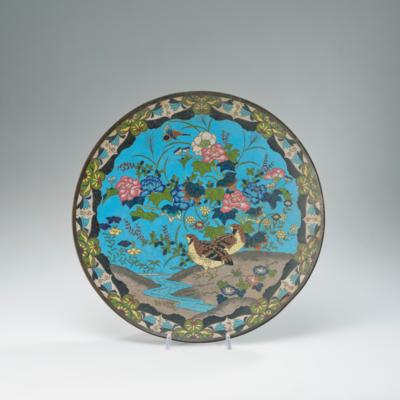 Cloisonné Teller, Japan, Meiji Periode (1868-1912), - Asijské umění