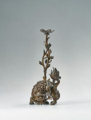 Fo Löwe Kerzenständer, China, 18./19. Jh., - Asian Art