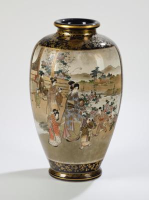 Satsuma Vase, Japan, Meiji Zeit, signiert Bankozan, - Asian Art