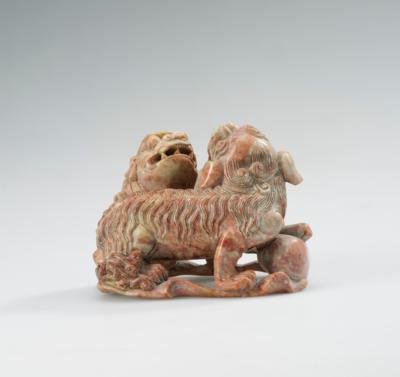 Zwei buddhistische Löwen, China, 19./20. Jh., - Asian Art