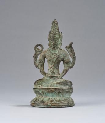 Bronzefigur des Shiva, Indonesien, 9.-12. Jh., - Asijské umění