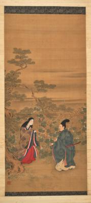 Japan, spätes Meiji/frühes Taisho, Rollbild, - Arte Asiatica