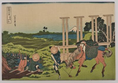 Katsushika Hokusai (1760-1849), Zwei Nachschnitte, 20. Jh., - Arte Asiatica